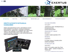 Tablet Screenshot of exertus.fi